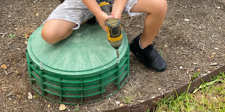 Septic Tank Riser Installation In Lakeland Florida.